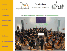 Tablet Screenshot of canticolino.de